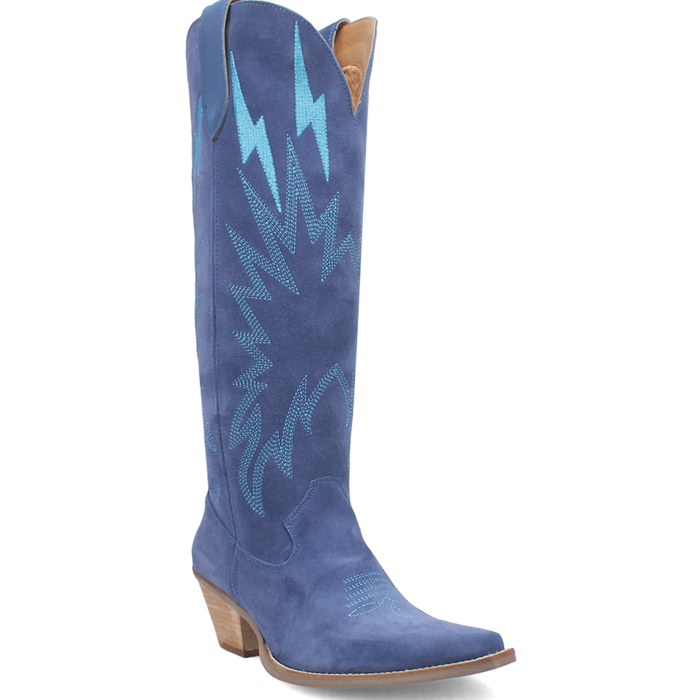 Dingo Women's Thunder Road Suede Boot in Blue