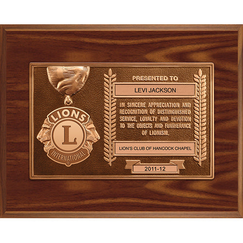 DISTINGUISHED SERVICE PLAQUE