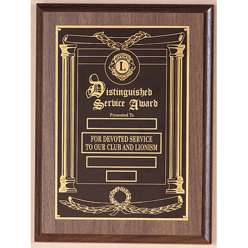DISTINGUISHED SERVICE PLAQUE