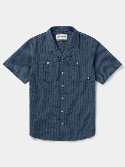 Duck Camp Men's Coastal Seersucker Shirt Short Sleeve Duck Camp Men's Short Sleeve Button Down Shirts Rivers and Glen Trading Co