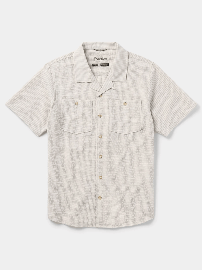 Duck Camp Men's Coastal Seersucker Shirt Short Sleeve Duck Camp Birch / L Men's Short Sleeve Button Down Shirts Rivers and Glen Trading Co