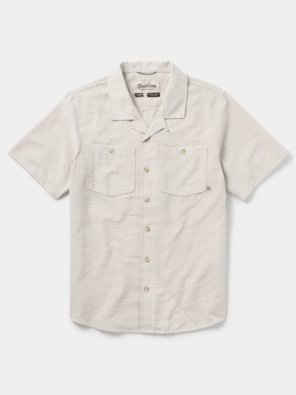 Duck Camp Men's Coastal Seersucker Shirt Short Sleeve Duck Camp Birch / M Men's Short Sleeve Button Down Shirts Rivers and Glen Trading Co