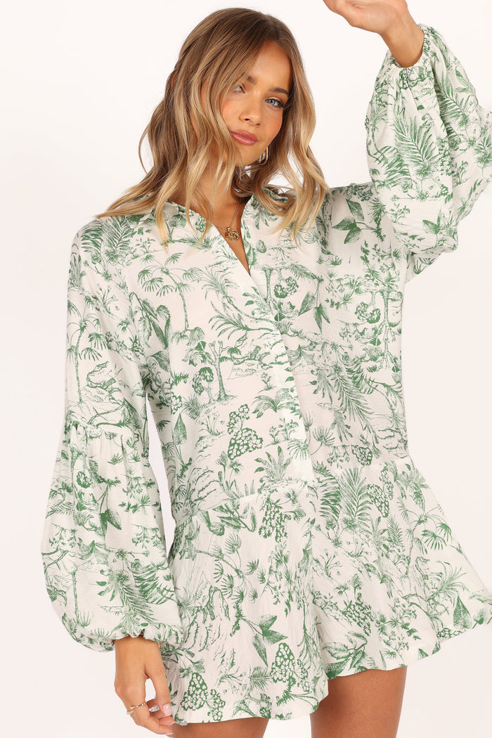 Petal and Pup USA Rompers Elsa Romper - Green