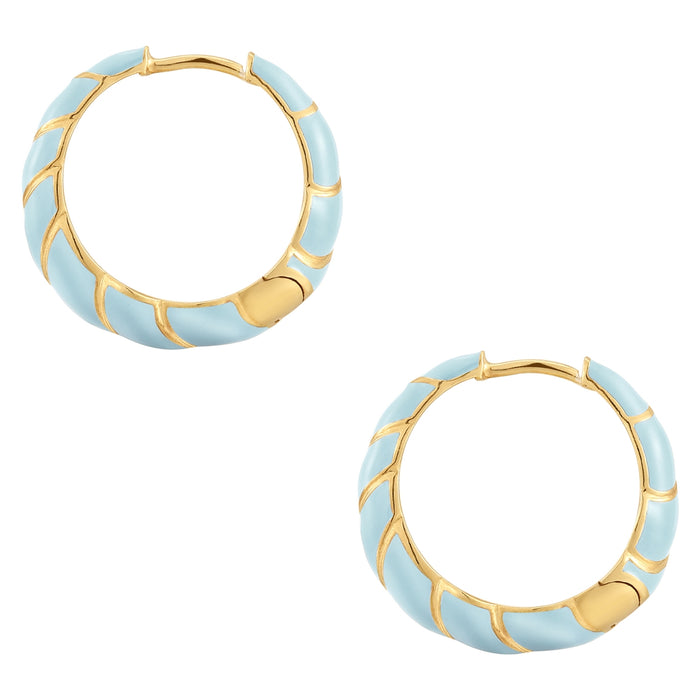 Emaille Creolen gold