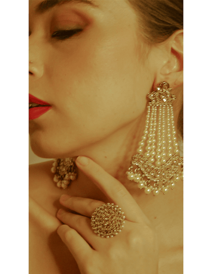 Embellished Pearl Jadau Earring