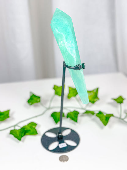 Emerald Fluorite Wand on Stand (85A)