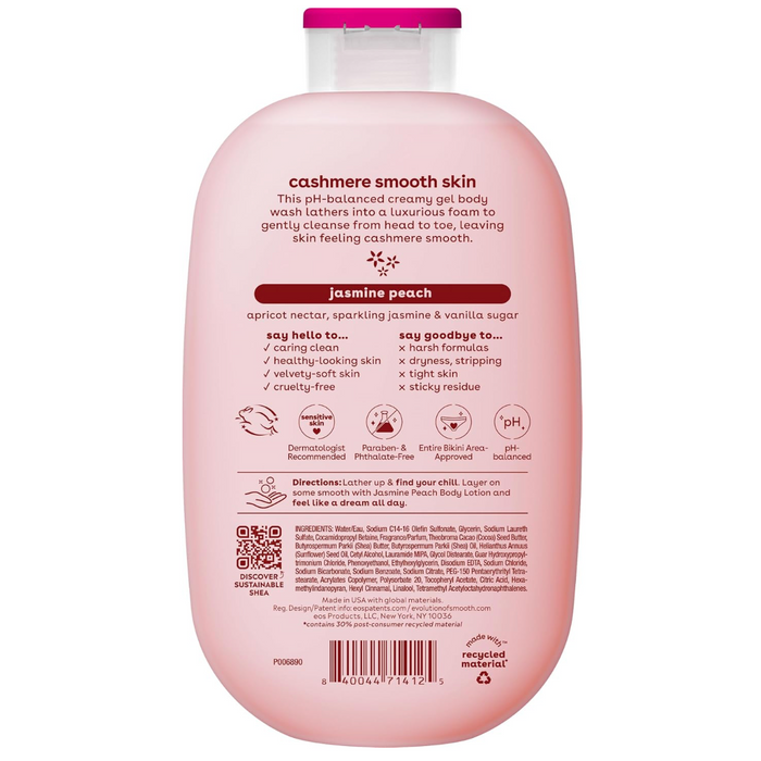EOS Shea Better Cashmere Body Wash Jasmine Peach 473ml