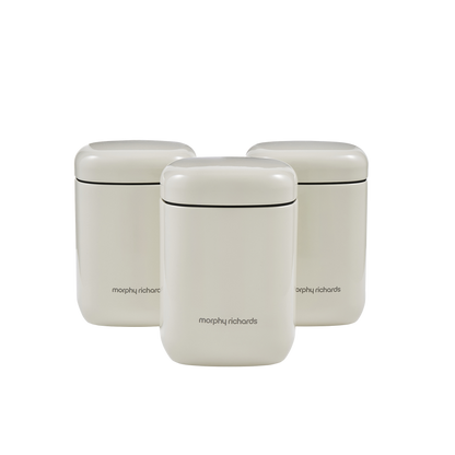 Equip 3 Storage Cream Canisters Set
