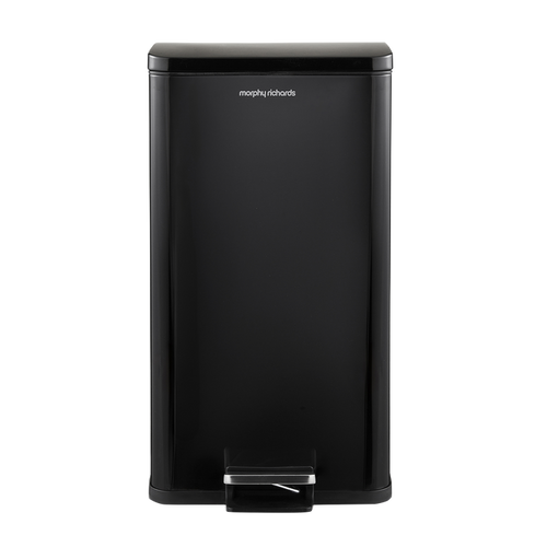 Black 30L Kitchen Pedal Bin