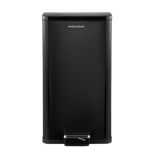 Black 30L Kitchen Pedal Bin