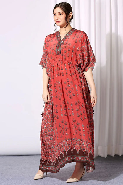 Ethnic Folklore Kaftan Dress