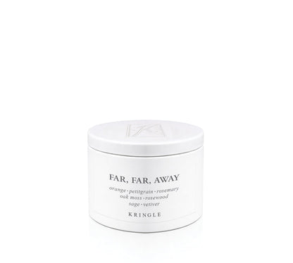 Far, Far Away Fragrance in a White Mini Candle Tin by Kringle Candle