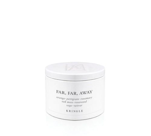 Far, Far Away Fragrance in a White Mini Candle Tin by Kringle Candle