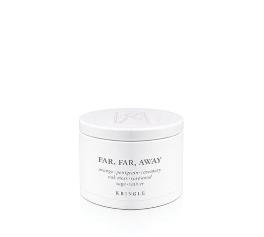 Far, Far Away Fragrance in a White Mini Candle Tin by Kringle Candle