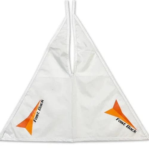 Fast Back Logo Breakaway Flag in White
