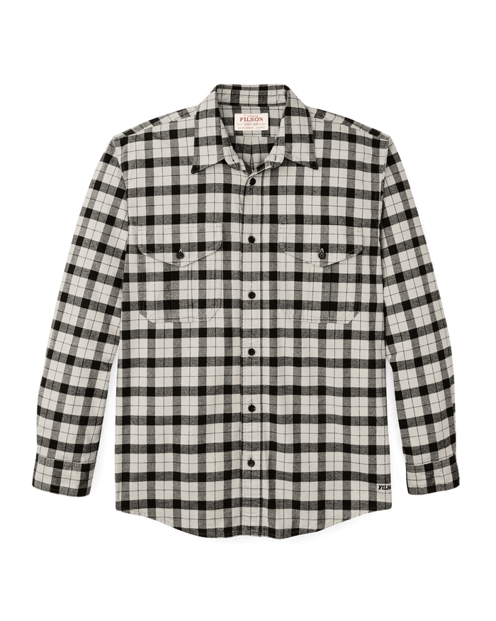 Filson Alaskan Guide Shirt Filson Cream Multicolor Plaid / L Men's Long Sleeve Button Down Shirts Rivers and Glen Trading Co
