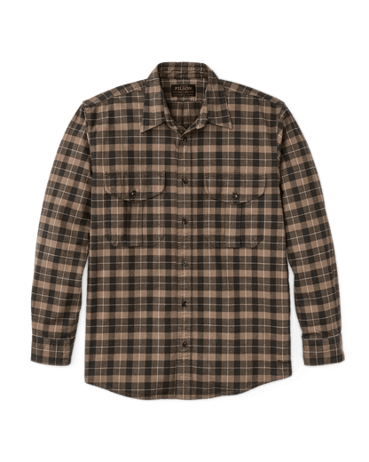 Filson Alaskan Guide Shirt Filson Light Brown/Peat/Multicolor Plaid / L Men's Long Sleeve Button Down Shirts Rivers and Glen Trading Co