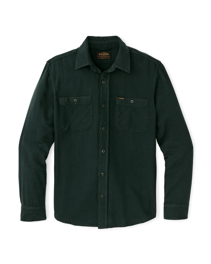 Filson Rangeland Flannel Shirt Filson Forest Green / XL Men's Long Sleeve Button Down Shirts Rivers and Glen Trading Co