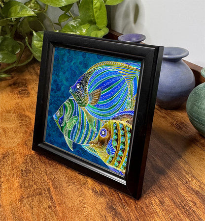 Fish School Framed Art