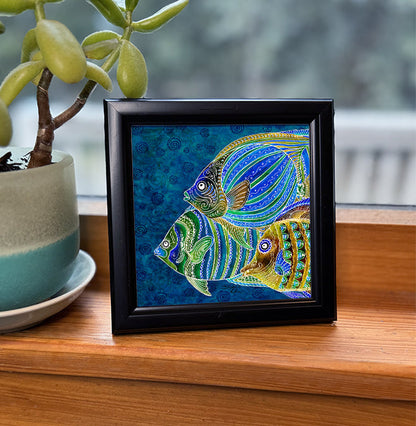 Fish School Framed Art