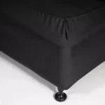 Fitted Valance S/K Black 183 W x 203 L x 33 H cm
