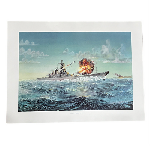 FLAG U.S.S. NEW JERSEY( BB62 ) Audie Bransford 11-1-81