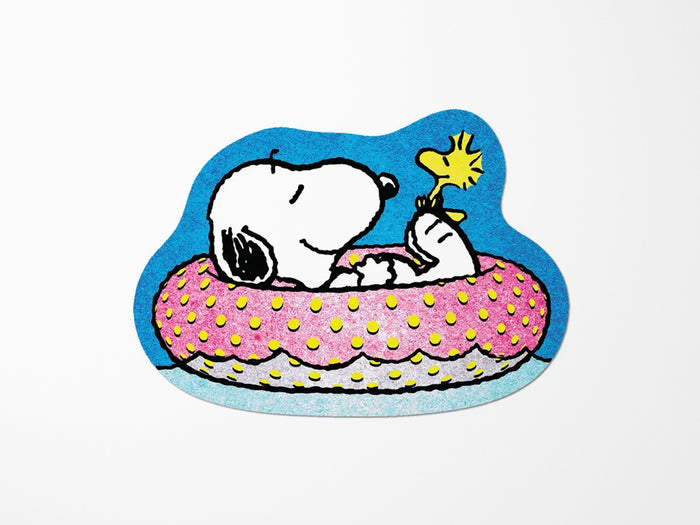 Floating Snoopy Summer Vacation Vinyl Sticker