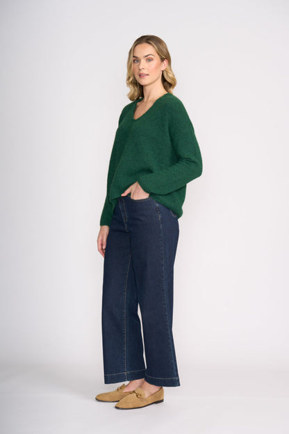 Foil FO8075 Jumper Half Jumper Deep Forest on model Shop Foil at Dotique
