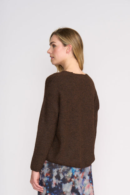 Foil FO8075 Jumper Half Jumper Ground Coffee back view Shop Foil at Dotique