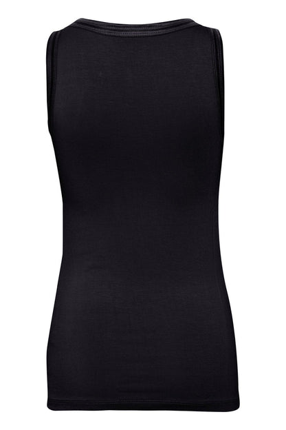 Black tank top on a white background