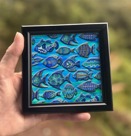 Funky Fish Framed Art