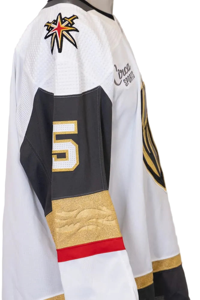 Game-Issued: #5 Daniil Chayka White Circa Set Jersey 2022/23 Season-14966 - Vegas Team Store