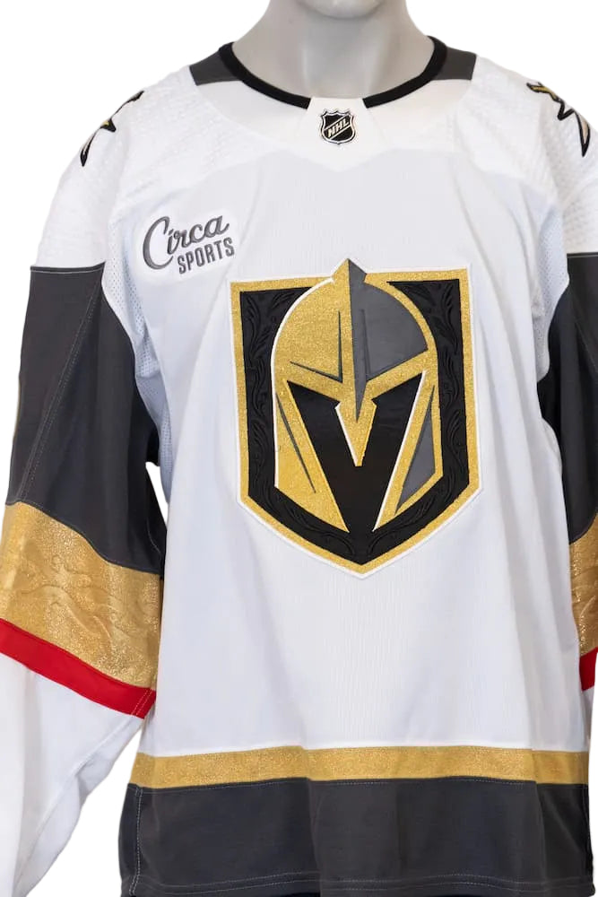 Game-Issued: #5 Daniil Chayka White Circa Set Jersey 2022/23 Season-14966 - Vegas Team Store
