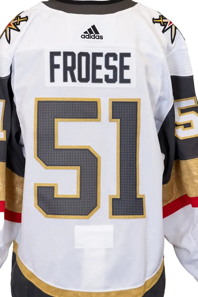Game-Issued: #51 Byron Froese White Circa Set Jersey 2022/23 Season-14965 - Vegas Team Store