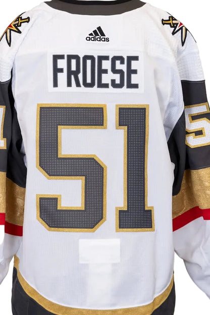 Game-Issued: #51 Byron Froese White Circa Set Jersey 2022/23 Season-14965 - Vegas Team Store