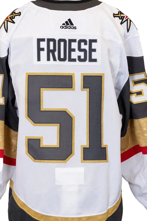 Game-Issued: #51 Byron Froese White Circa Set Jersey 2022/23 Season-14965 - Vegas Team Store