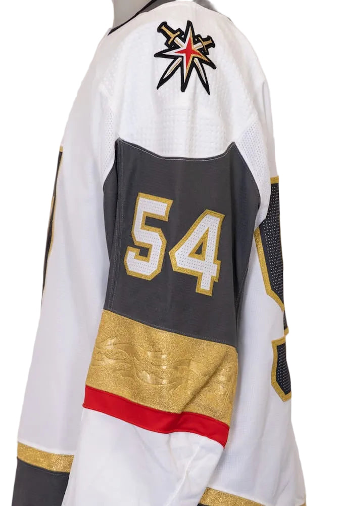 Game-Issued: #54 Jermaine Loewen White Set 1 Jersey 2019/20 Season-4810 - Vegas Team Store