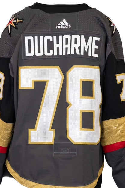 Game-Issued: #78 Justin Ducharme Gray Set 1 Jersey 2019/20 Season-4779 - Vegas Team Store