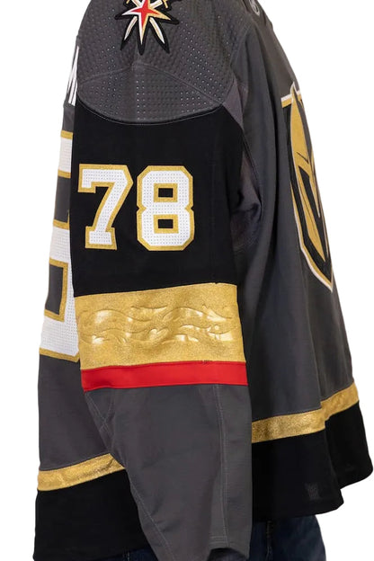 Game-Issued: #78 Justin Ducharme Gray Set 1 Jersey 2019/20 Season-4779 - Vegas Team Store