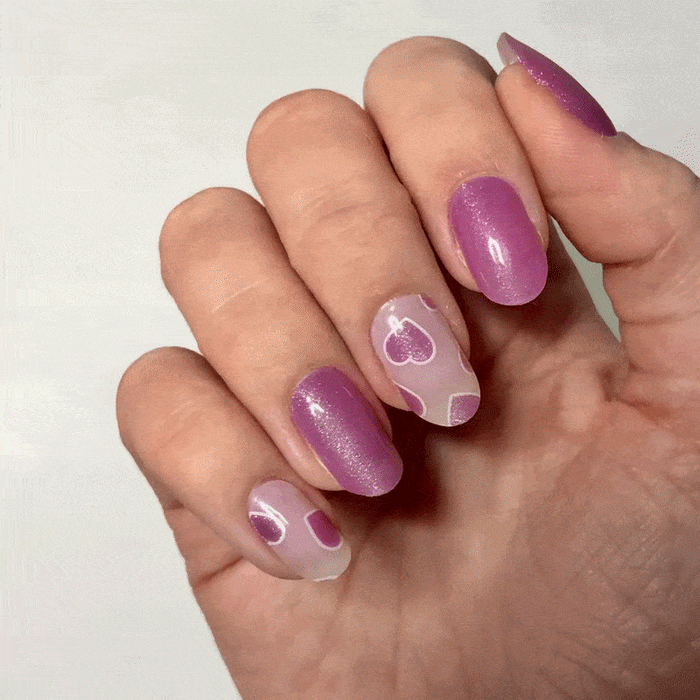 Gel Nail Wraps - In a Heartbeat