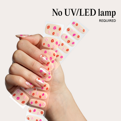 Gel Nail Wraps - Pucker Up