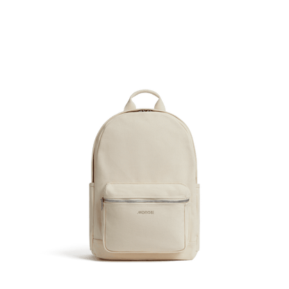 Ecru Scaled | Front view of Gesso Backpack in Ecru