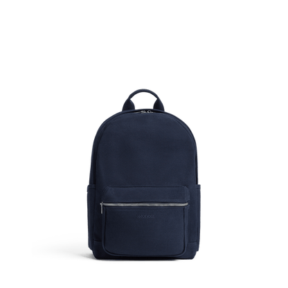 Abyss Blue Scaled | Front view of Gesso Backpack in Abyss Blue