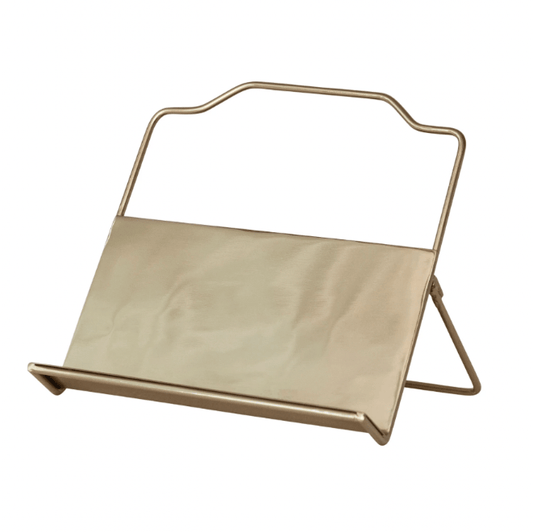 Creative Co-op Gold Metal Foldable Book Stand