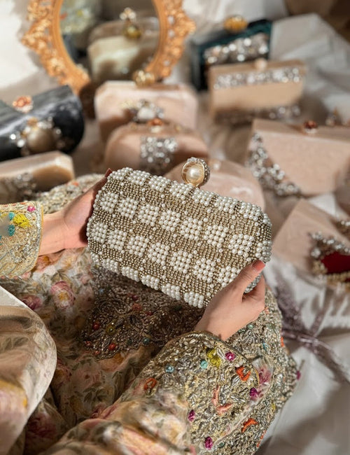 Golden Fancy Clutch
