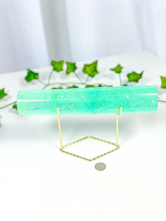 Green Emerald Fluorite Bracelet Stand (120B)