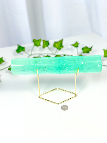 Green Emerald Fluorite Bracelet Stand (120B)