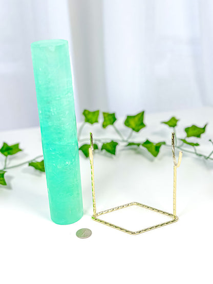 Green Emerald Fluorite Bracelet Stand (120B)