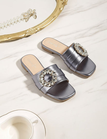Grey Slippers for Women