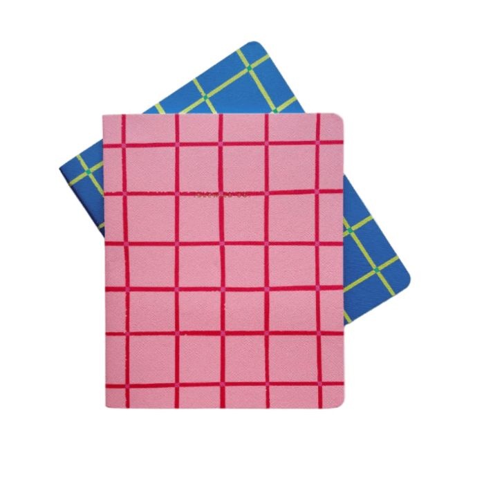 Idlewild Co. Pink Grid Notebook (Make Selection)